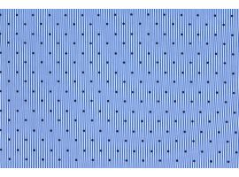 Tkanina Drukowana Bluzkowa Czarne Groszki Niebieskie Paski