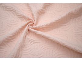 Jacquard Dress Fabric for Skirt Geometric Pattern Peach