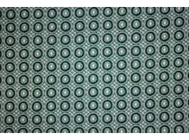 Dzianina Drukowana Sukienkowa na Spódnicę Kółka Zielony