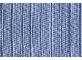 Fabric Jacquard for Dress Blouse Stripes Check Dark Blue
