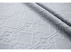 Jacquard Dress Fabric for Skirt Geometric Pattern Gray