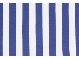 Printed Fabric for Dress Stripes Jeans White