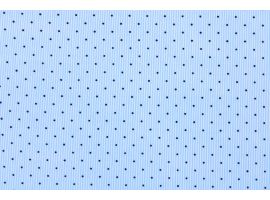 Printed Fabric for Blouse Polka dots Blue Stripes
