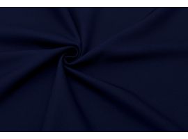 Tkanina Gładka na Sukienki Ciemny Granat