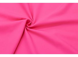 Tkanina Gładka na Sukienki Różowa neon
