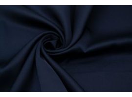 Fabric Satin for Shirt Blouse Dress Dark Navy blue
