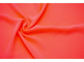 Fabric for Blouse Dress Neon Orange
